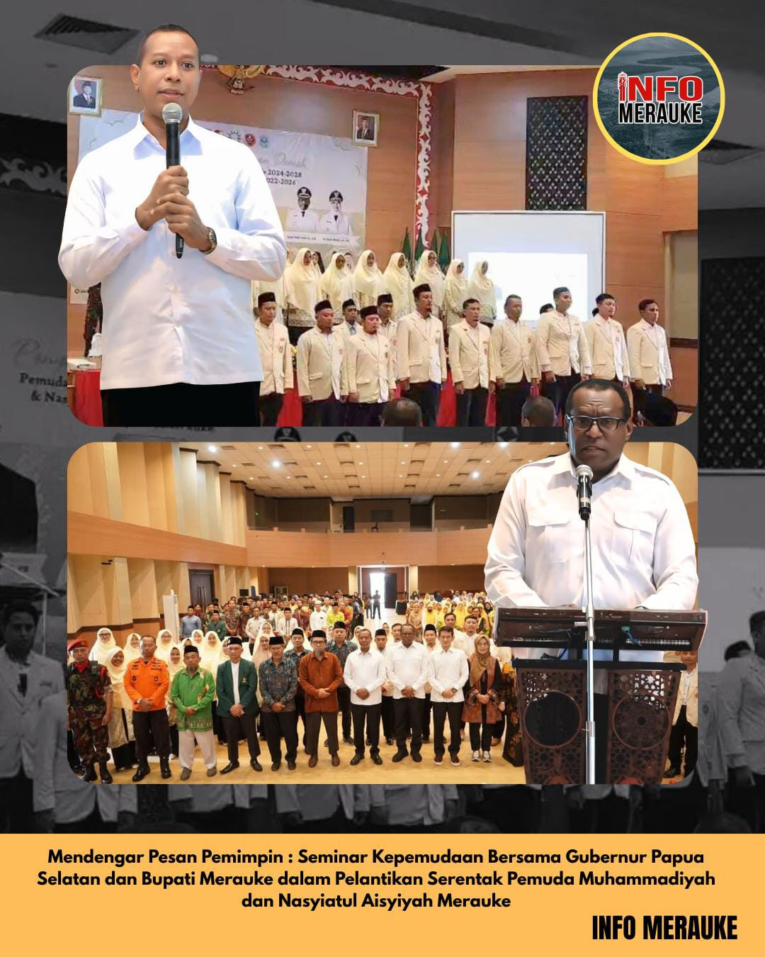 Mendengar Pesan Pemimpin: Seminar Kepemudaan Bersama Gubernur Papua Selatan dan Bupati Merauke dalam